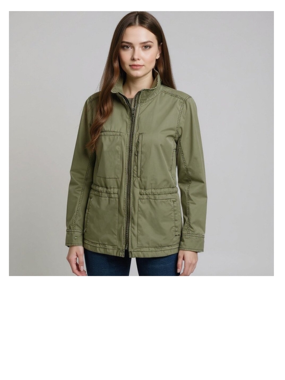 Madewell Olive Green Utility Jacket for Women